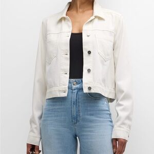 Paige Vivienne Puff-Sleeve
Denim Jacket